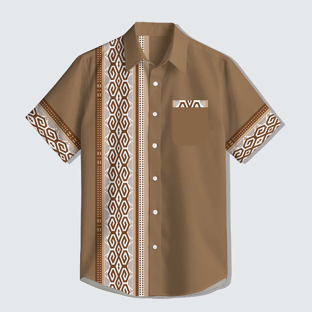 Bikin Kemeja Pria Custom Keren Terkini 18 Wisesa Brown